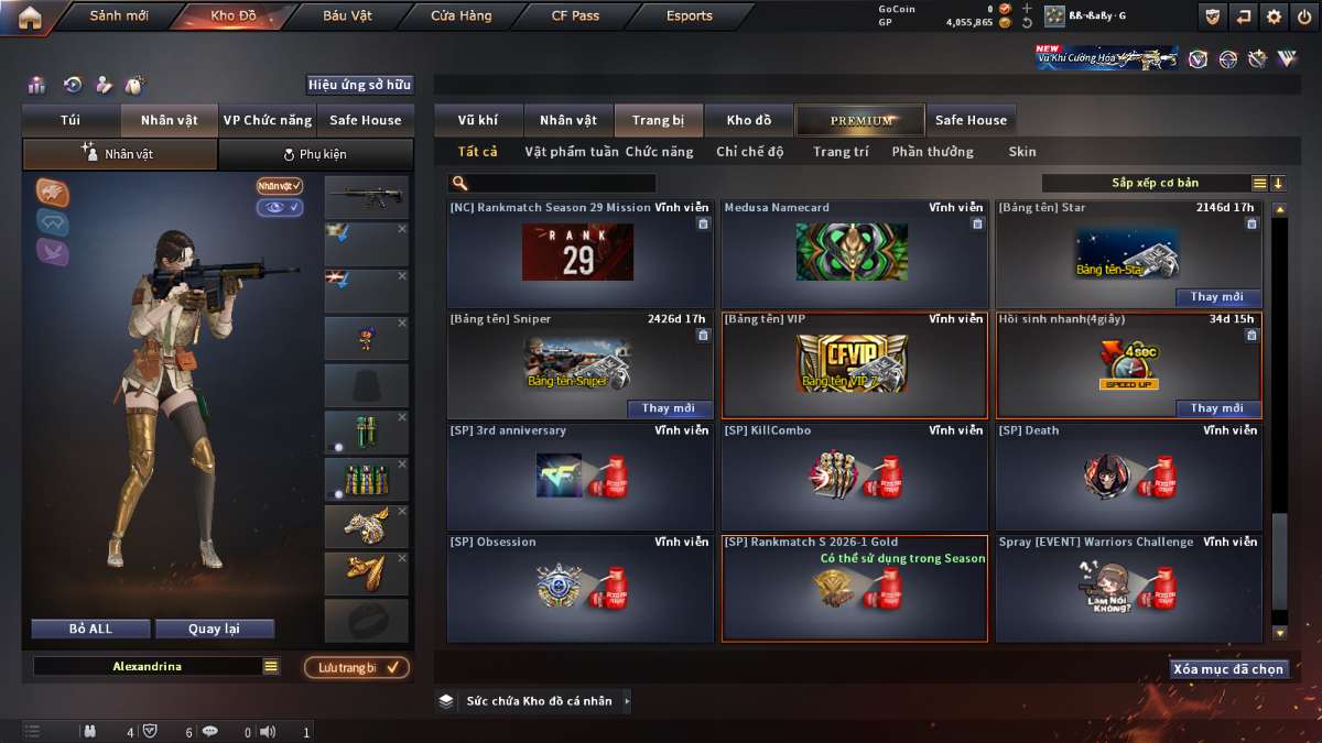 shop acc cf uy tin gia re